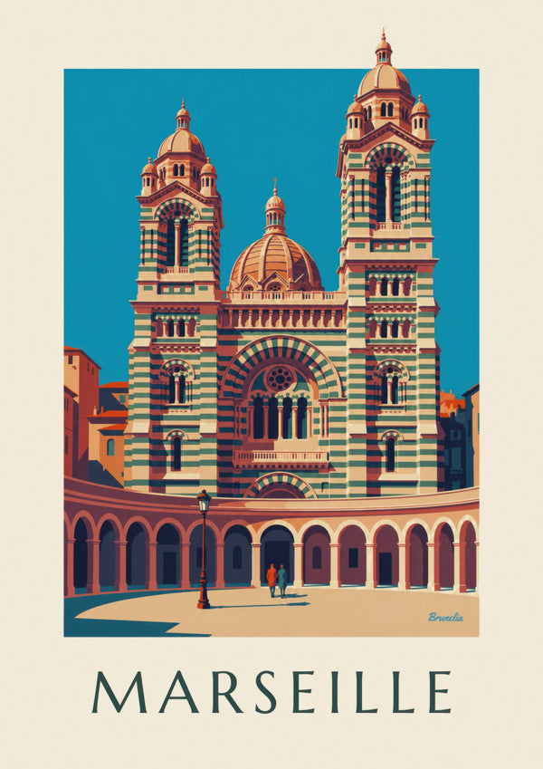 Affiche cathédrale de la Major à Marseille