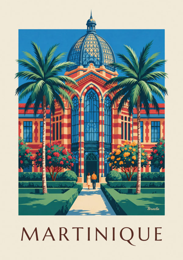 Poster della Martinica, biblioteca Schœlcher a Fort-de-France