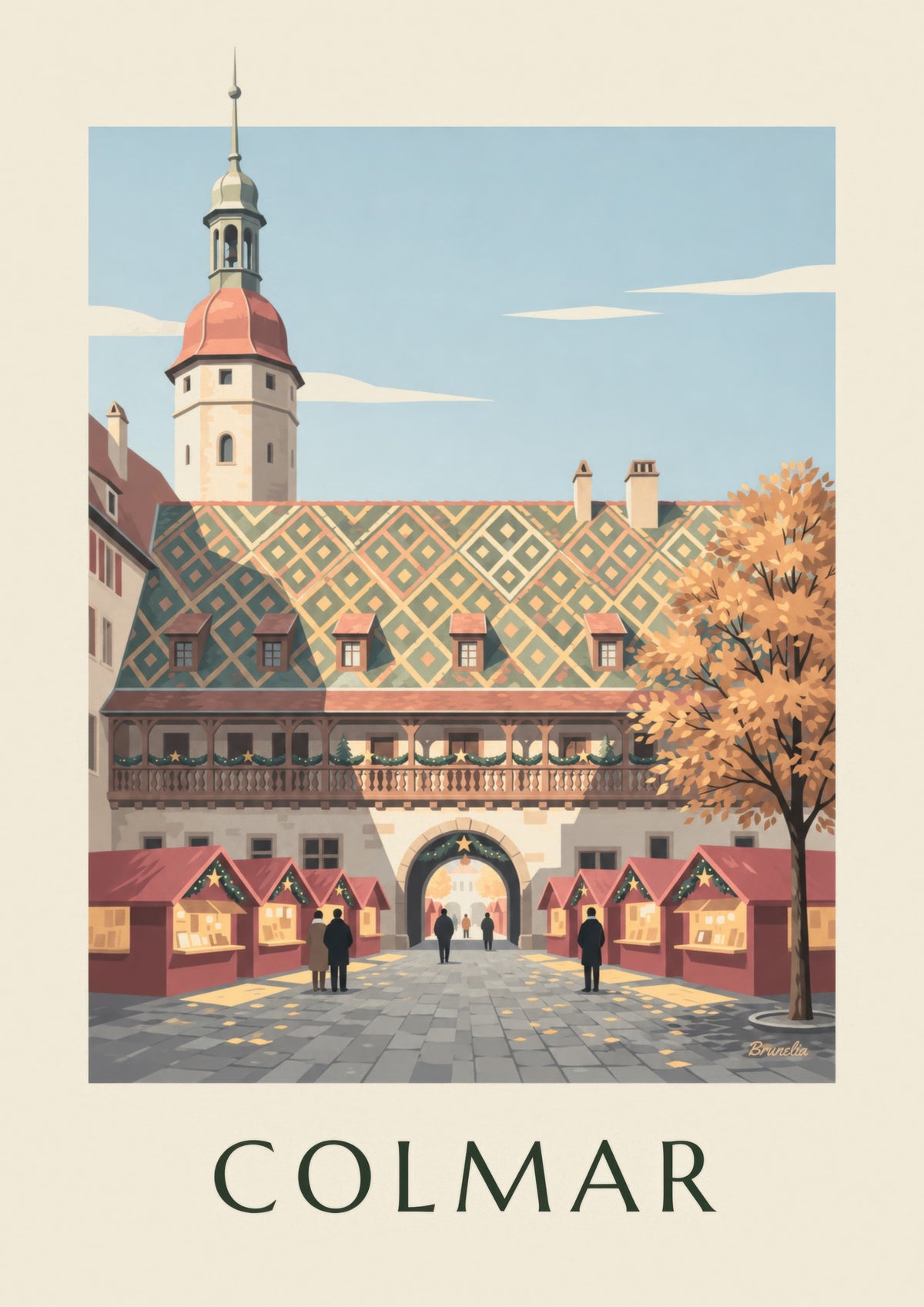 Affiche del mercatino di Natale di Colmar al Koïfhus