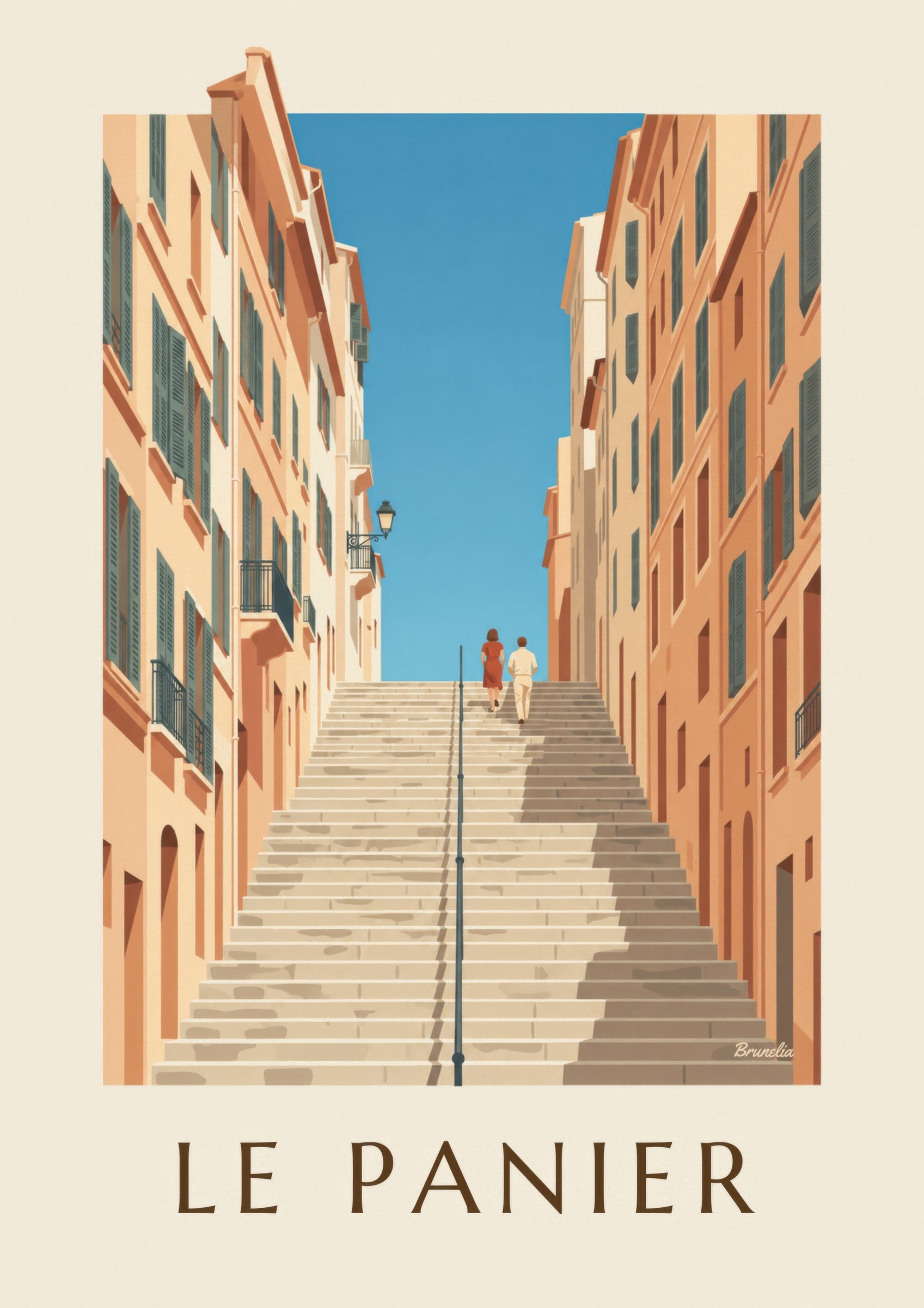 Affiche escaliers de la Montée des Accoules: dettaglio in primo piano