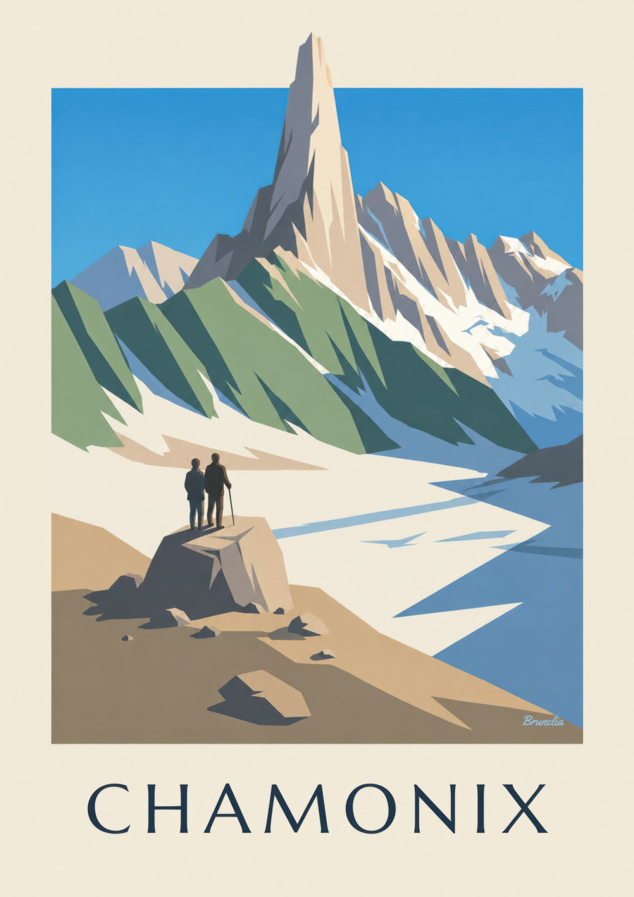 Affiche di Chamonix, l’Aiguille du Dru
