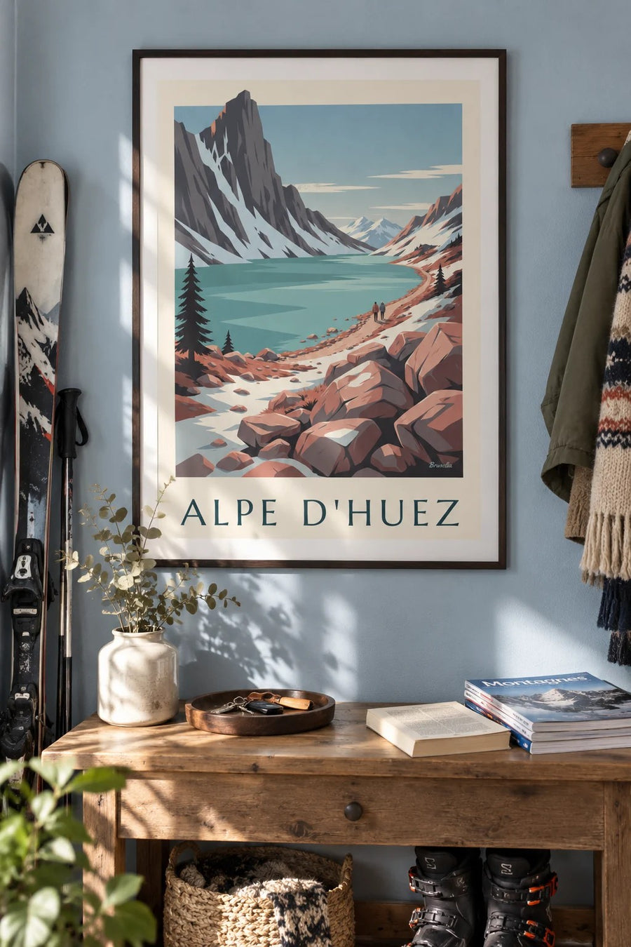 Affiche Lac Blanc dans les Grandes Rousses : encadrée au mur