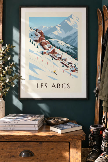Poster di Les Arcs, Arc 2000 terrazzata : incorniciato alla parete