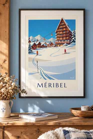 Poster di Méribel Mottaret al sole : incorniciato alla parete