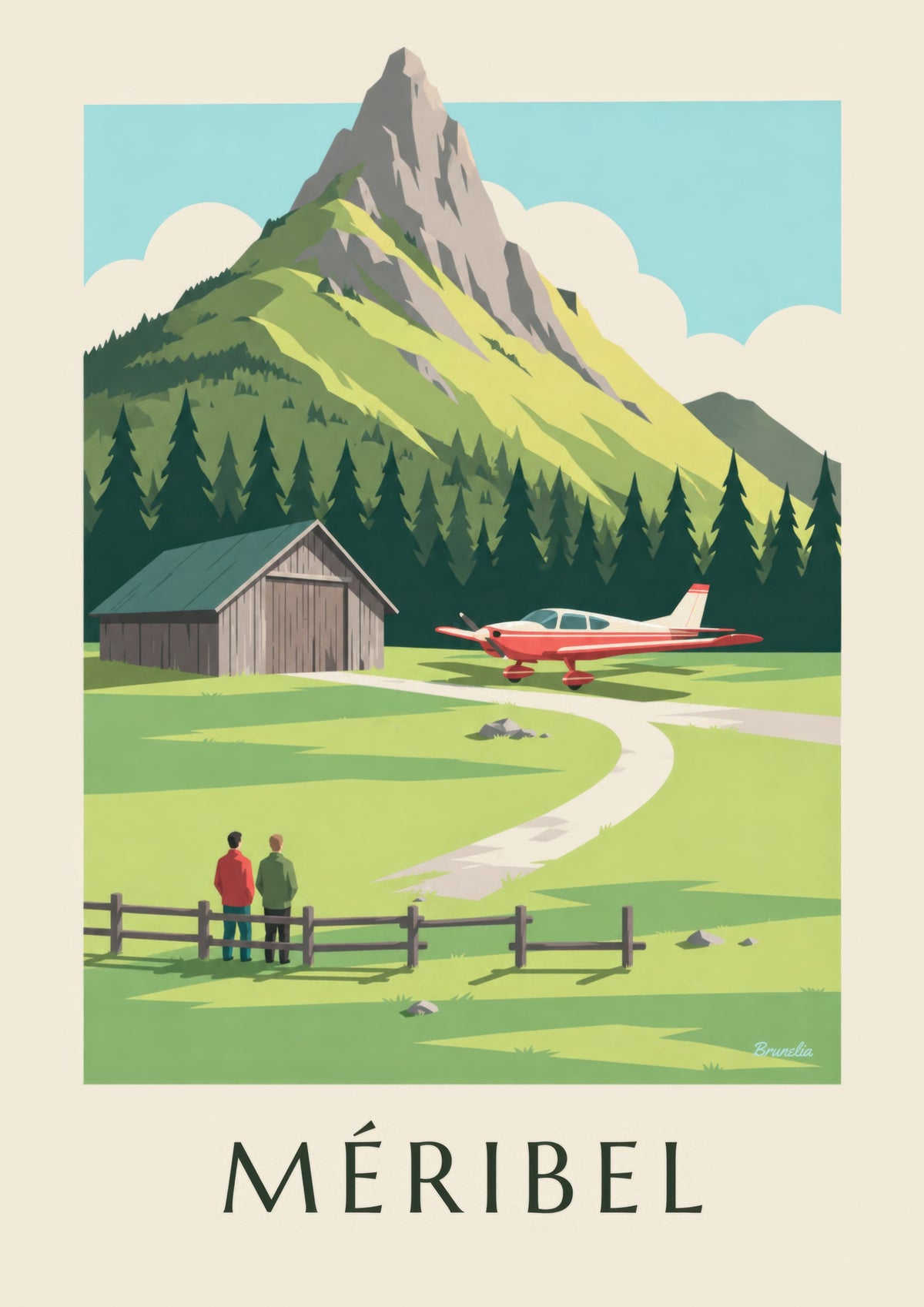 Poster di Méribel, piccolo aereo all’altiporto