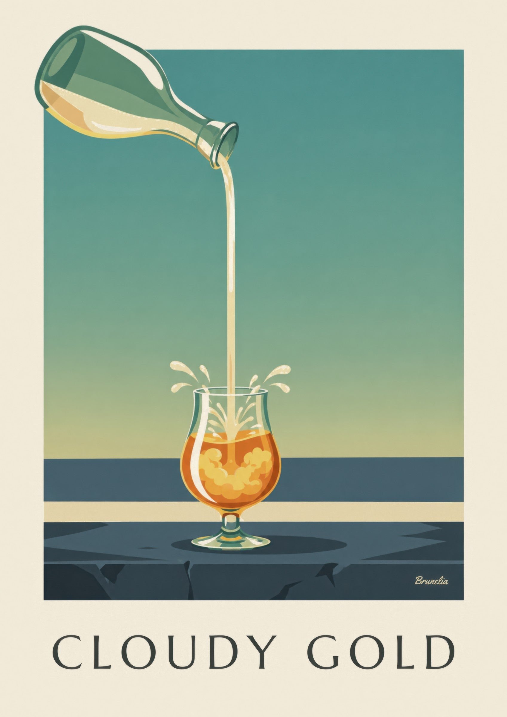 Affiche pastis et eau fraîche: dettaglio in primo piano