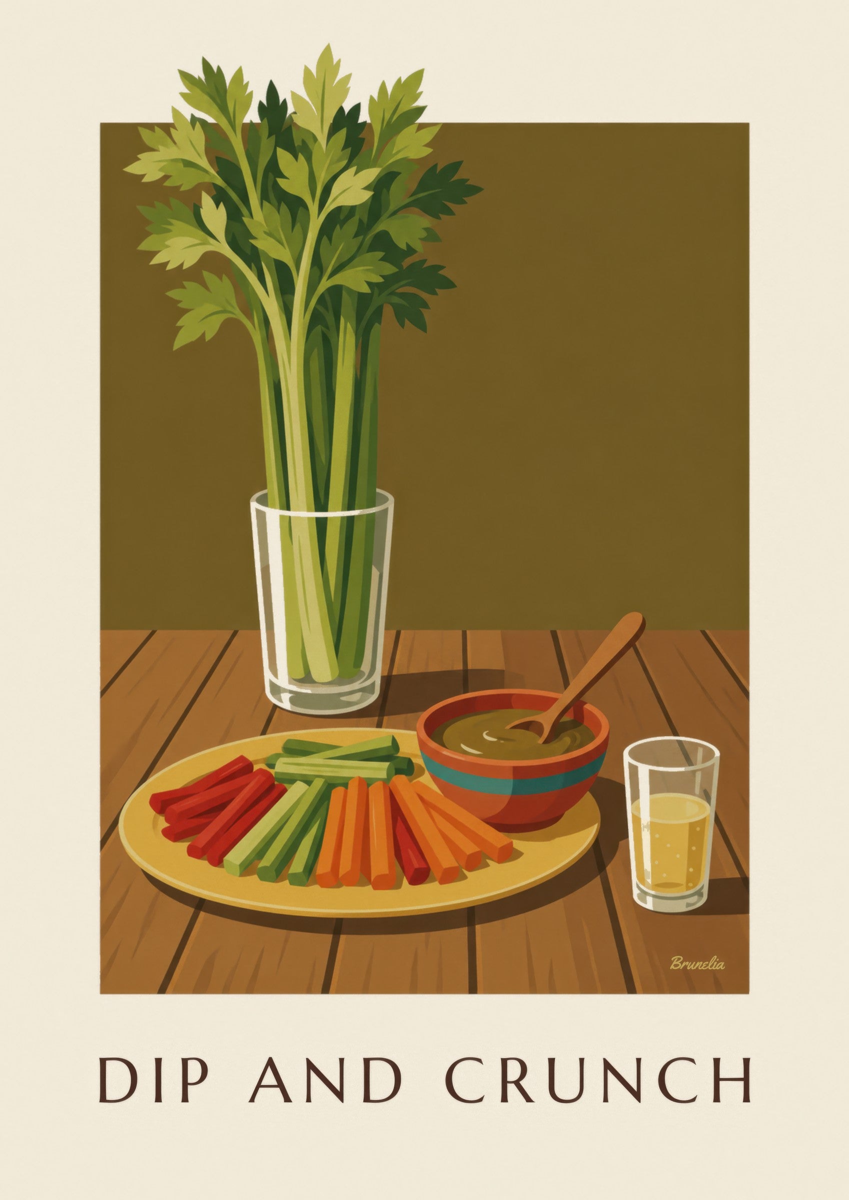 Affiche anchoïade et légumes croquants: dettaglio in primo piano