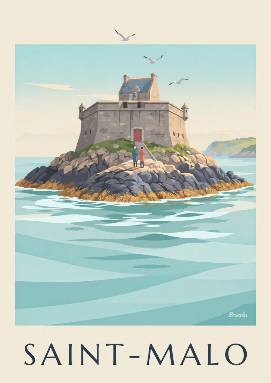 Affiche du fort du Petit Bé à Saint-Malo