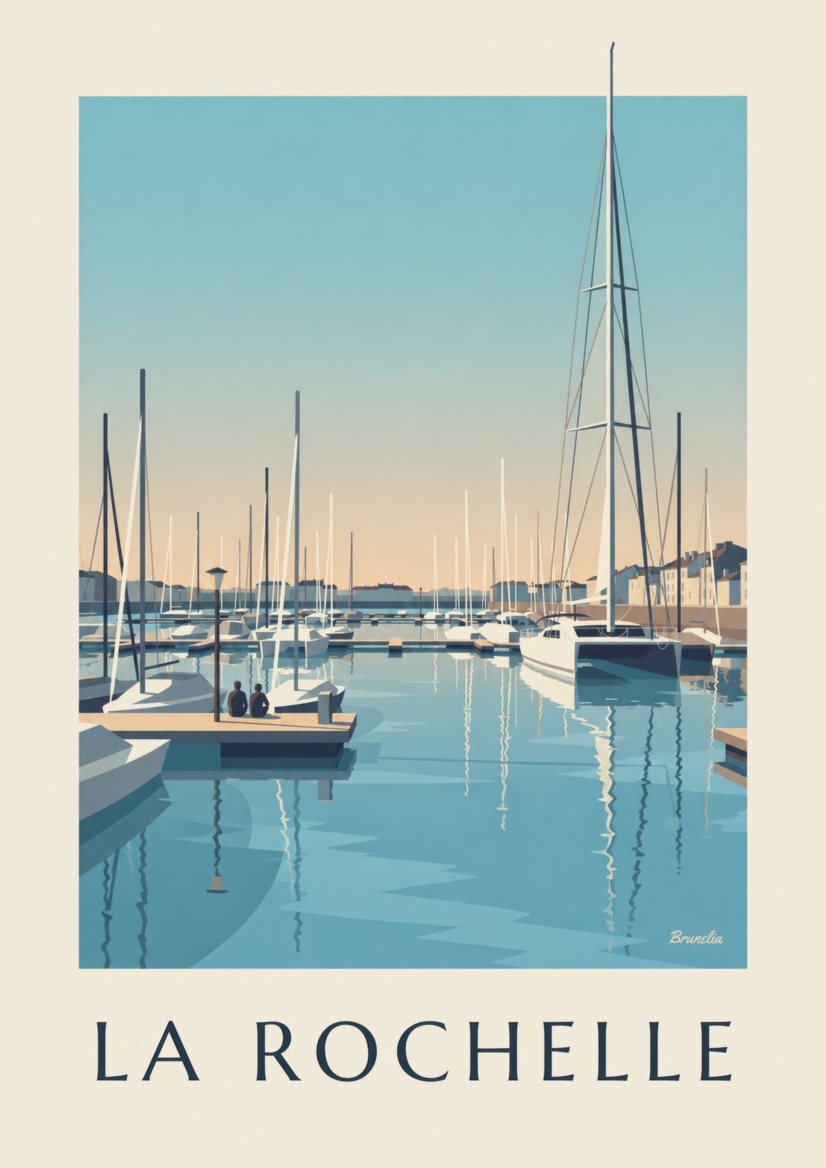 Poster del porto turistico dei Minimes a La Rochelle