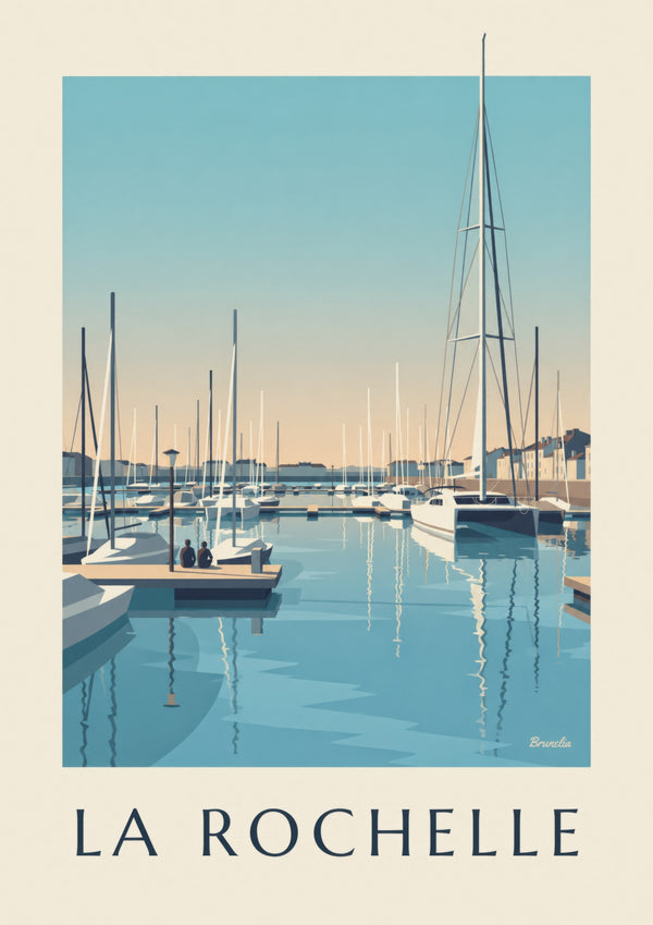 Poster del porto turistico dei Minimes a La Rochelle