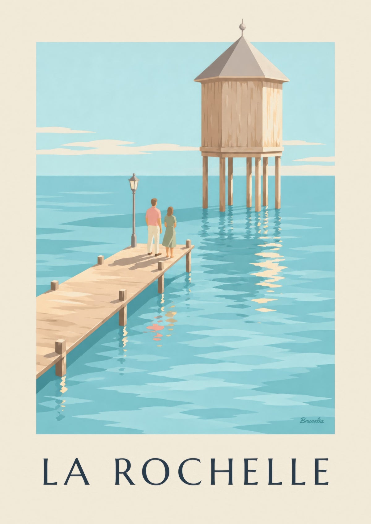 Poster del faro del Bout du Monde a La Rochelle