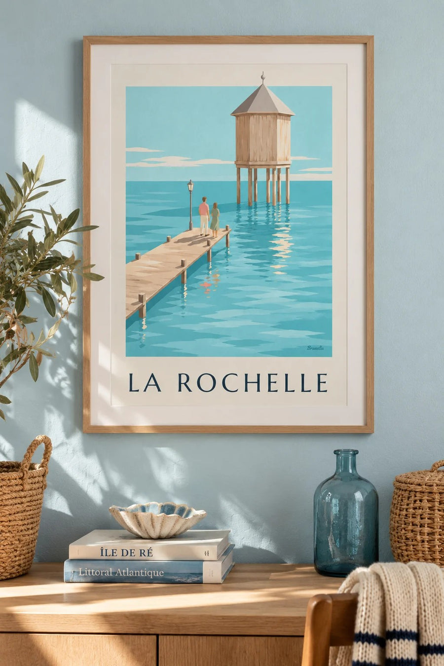 Poster del faro del Bout du Monde a La Rochelle : incorniciato alla parete