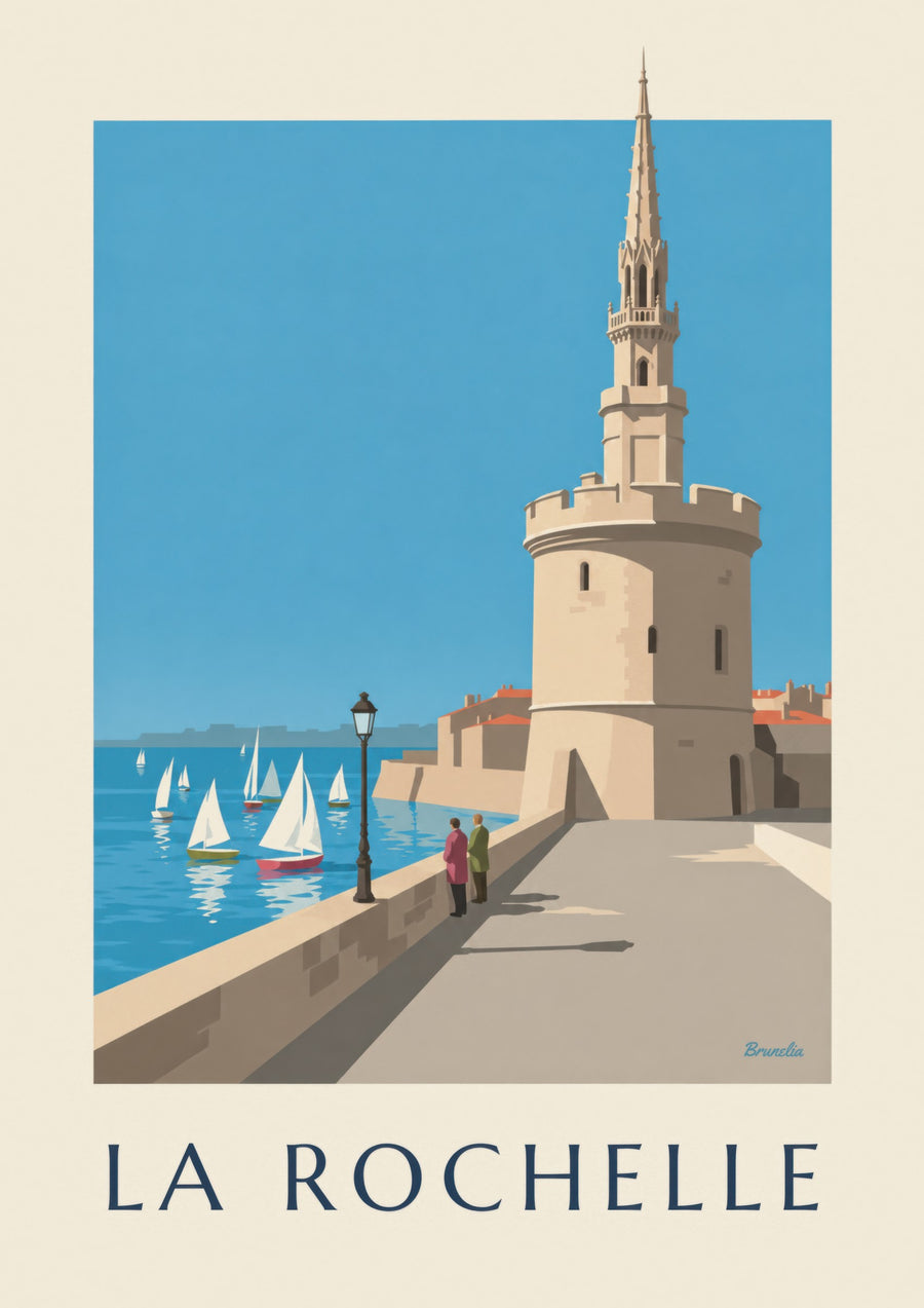 Affiche della Torre della Lanterna a La Rochelle