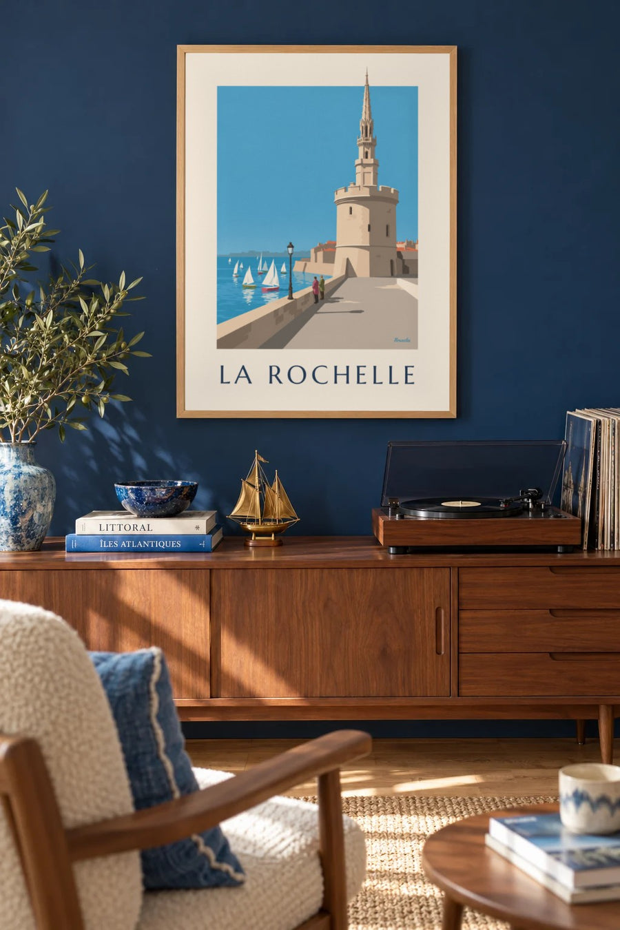 Affiche della Torre della Lanterna a La Rochelle : incorniciato alla parete