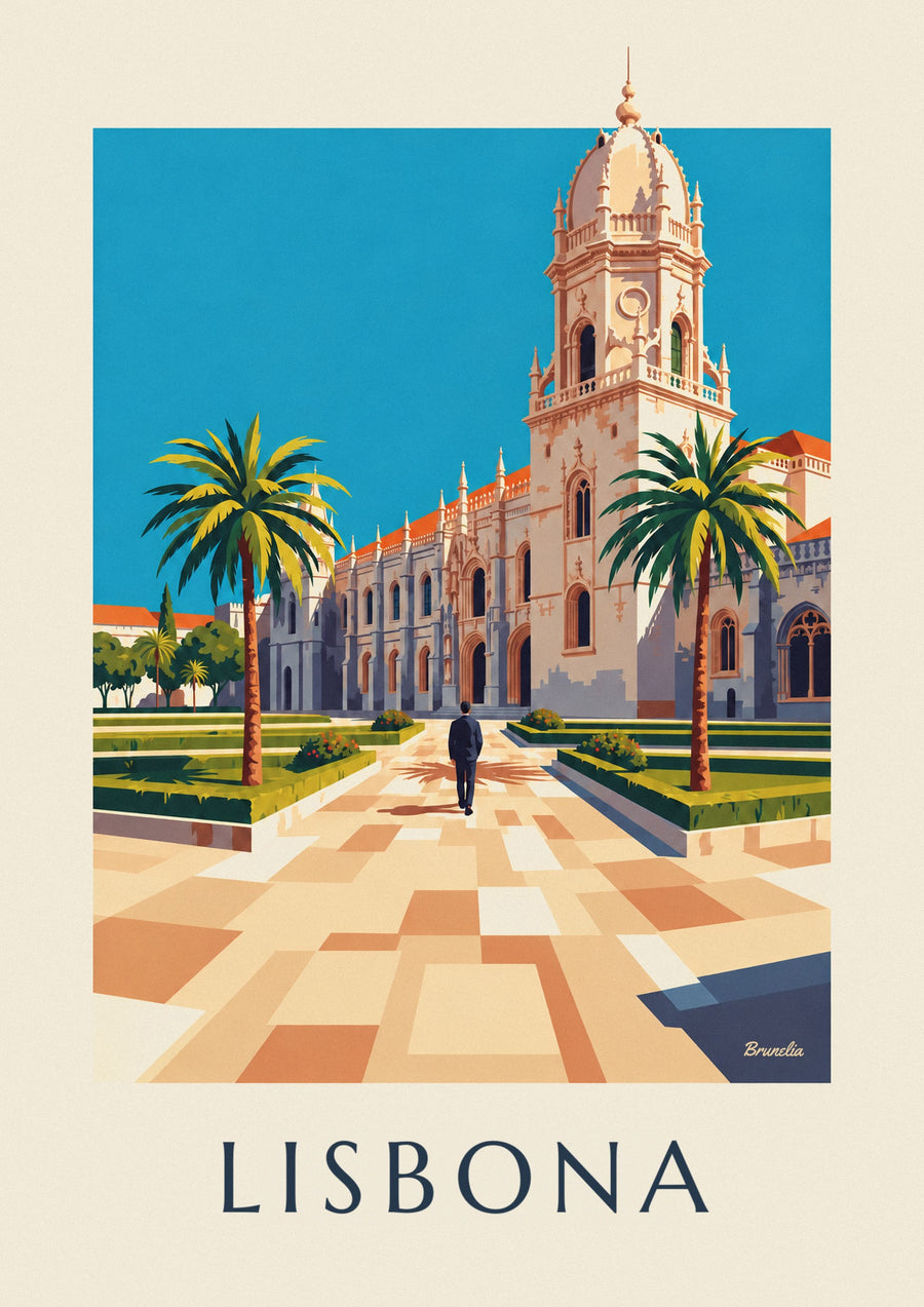Poster monastero dos Jerónimos a Belém, Lisbona