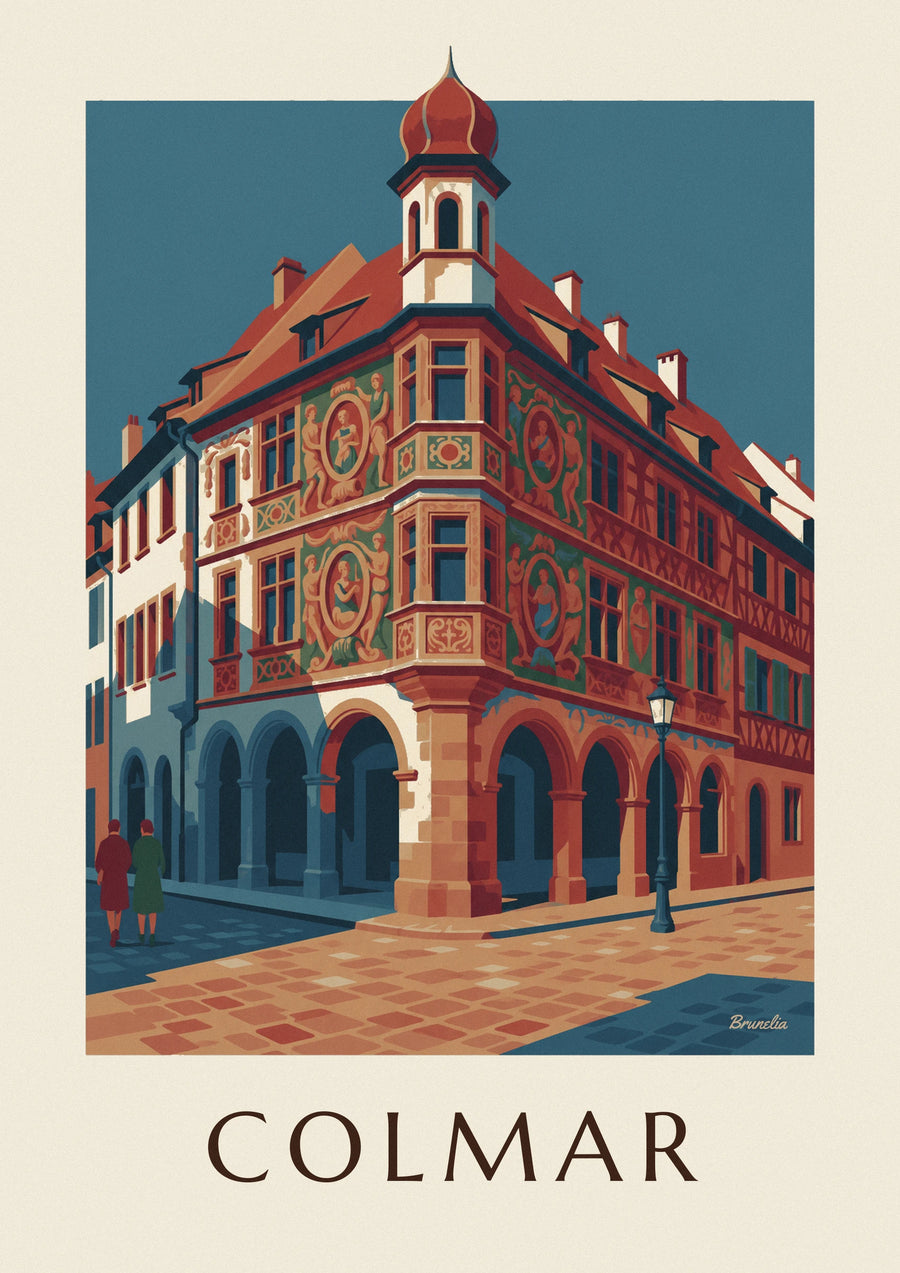 Poster Maison Pfister e la sua galleria di legno scolpito a Colmar